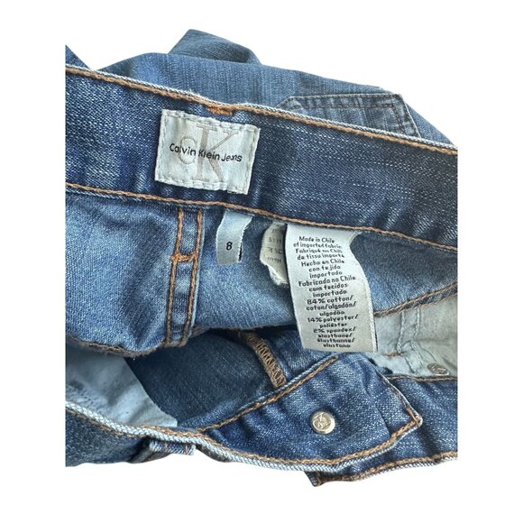 CALVIN KLEIN Jeans CK Medium Wash Straight Leg Jeans Size 8 - Picture 2 of 7